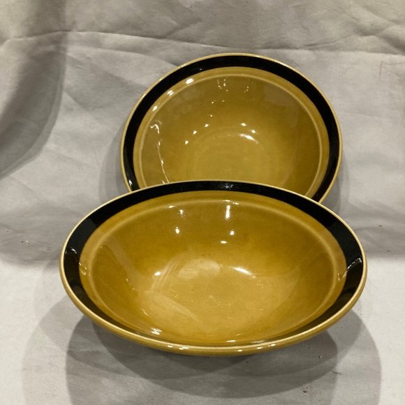 Designers Collection Honey Pattern Japan  Set of 2 Coupe Cereal Soup Bowls - Picture 1 of 5